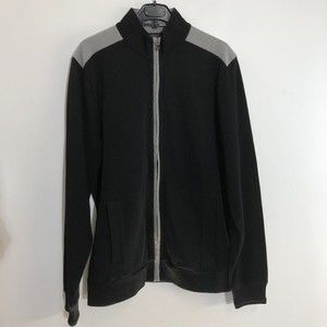 BOSS Hugo Boss Black/Gray Varsity Sweater Men L - Retails $285